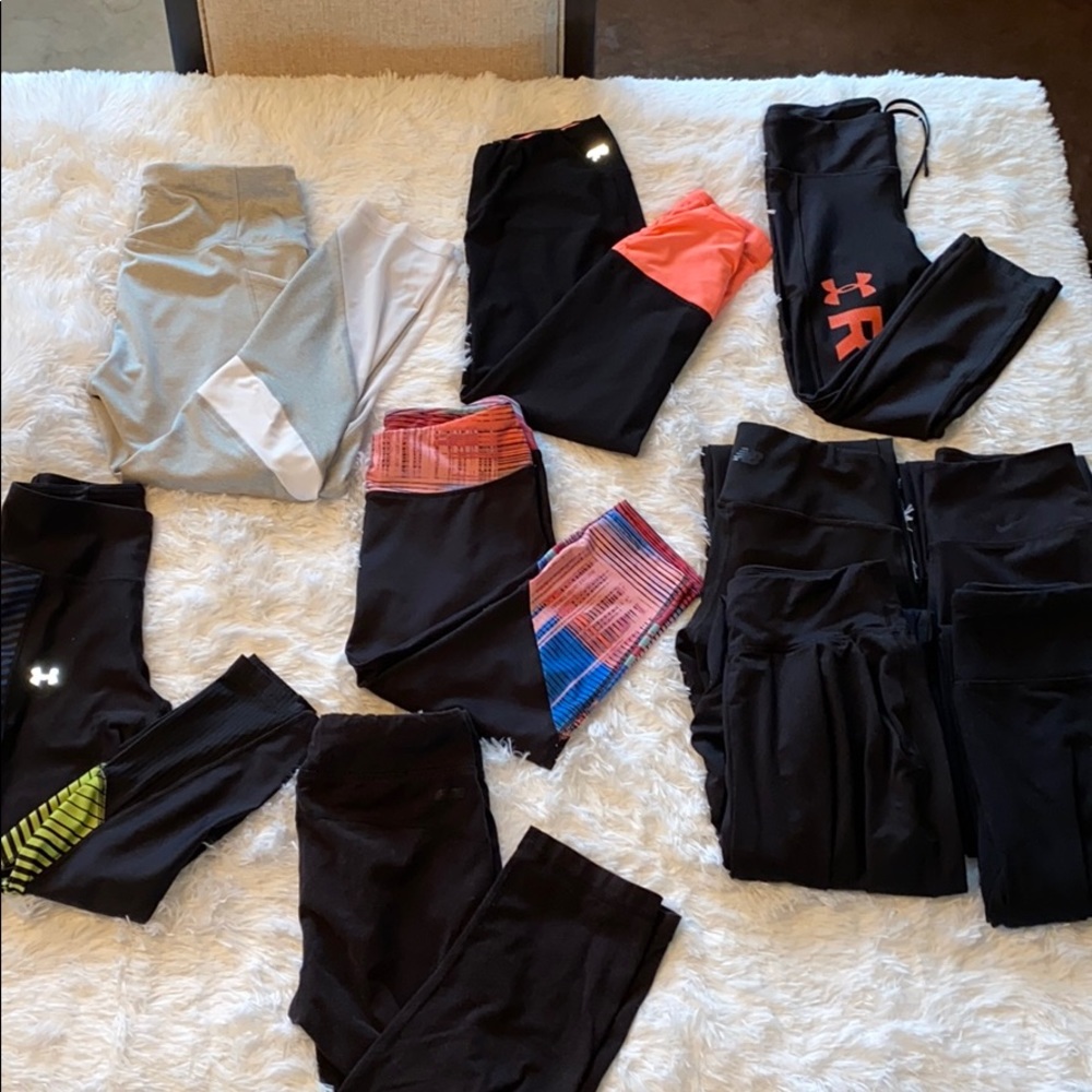 Lot of 9 Athletic Leggings